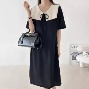 빅사이즈 504 엘레강스블랙롱원피스 DBSU403