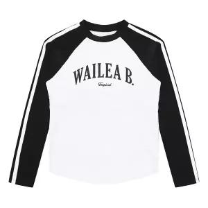 [소이] 여자 여름이월 2선 래글런 래쉬가드티(25M0458)