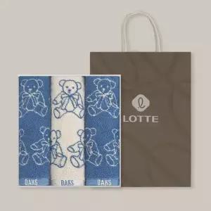 [롯데백화점]닥스타올 40수 테디베어선염타올3매