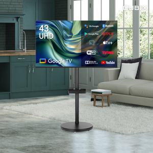 무빙큐빅스 블랙에디션 43인치 4K UHD 삼탠바이미 퍼스트 셋트 이동식 스마트TV 삼텐바이미 중소바이미