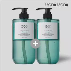 모다모다 (대용량 980ml) 네이쳐 리프레싱 탈모 증상 완화 샴푸 코튼머스크향 한정 2개 세트