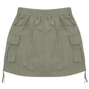 SFIT  HC29 와샤 카고 스커트 주니어 옆선 스트링 와샤원단 카고 스커트 카키 S