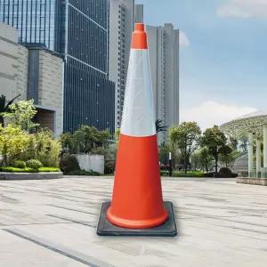 (초대형)(오렌지) 메타콘 주정차 주차금지표지판 라바콘/칼라콘/주차/금지/고무/안전/콘고무/출입/꼬깔
