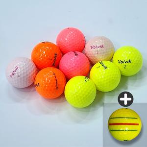 볼빅 로스트볼 A+ 3피스 삼선퍼터라인 컬러볼 20알