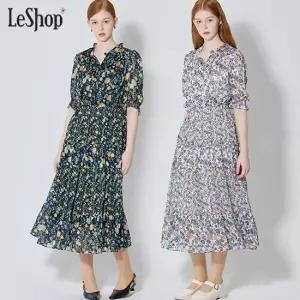 [르샵] 플라워 프린팅레이스 원피스