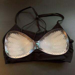 실리콘브라 가슴패드 벌집 모양 방수 수영복 뽕 패드 가슴보형물 방수뽕 인공유방 인조유방