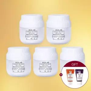 [3.+2] 에이지랩 스네일 뮤신 저자극 영양크림 50g 탄력/미백/기미 (총5개) + 미니폼클 30ml 2개 증.정