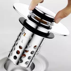 TOP 스텐 세면대 팝업 마개 거름망 트랩 배수구 SUS304 고급형