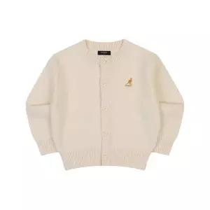 [캉골키즈](광주신세계)로고 포인트 니트 가디건 RD 0002 아이보리_ARDCCD00020IV