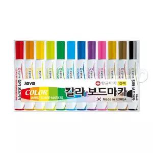 칼라 보드마카 12색/마카/화이트/보드/칼라/마카펜/세트/보드팬/컬러/마커/마커팬/가정용/사무용/문구용