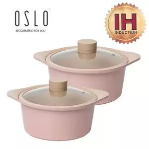 [NS홈쇼핑]오슬로(OSLO) 피그 세라믹인덕션냄비 2종(B)SET(20+24)[35431089]