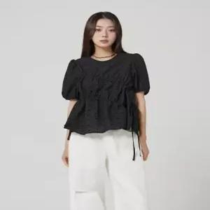 [LAP 리본 셔링블라우스 AR2WB660