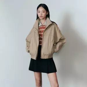 [LAP] 체크안감 하이넥 면 점퍼 AQ3WZ861_DG