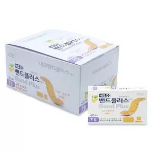 네오 밴드플러스 혼합 1팩(20매입) X 20팩(1박스) 일회용 반창고 상처보호 밴드