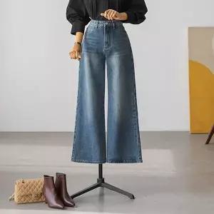 (안나앤플러스) 아르노 부츠컷 데님 팬츠[데님DYK54] 빅사이즈