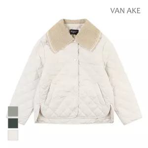 [반에이크] 니트배색 퀼팅점퍼_VB3YPDMD12G