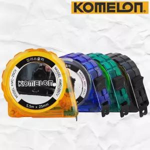 코메론 5.5m X 25mm 컬러스 줄자 전문가용 핸디 눈금 콤팩트 길이측정 작업 현장용 측정공구 KMC-25CV