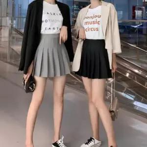 ONM 스커트 속바지내장 숏 플리 츠스커트 커버 3부속