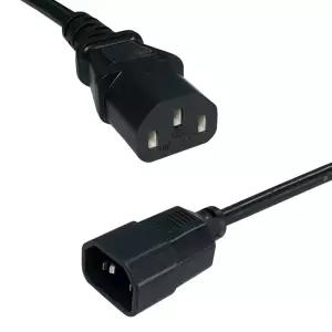 KC인증 캡코드 PC 파워코드 연장선 2M AC 220v 컴퓨터 산업용 장비 아답터 전원코드 길이 연장케이블 일자