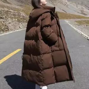 ONM 겨울스타일 빵빵 패딩 칼라 여성 파카 롱 하이