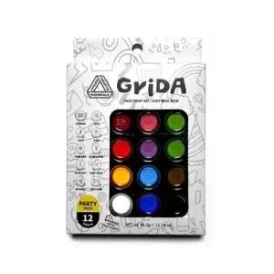 (그리다) 페이스페인팅 파티팩 일반12색 분장물감 (1개)