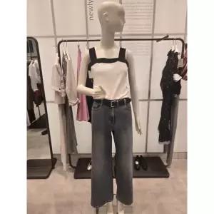 [ZOOC](천안아산점)투웨이 배색 민소매 니트 Z252KSK030