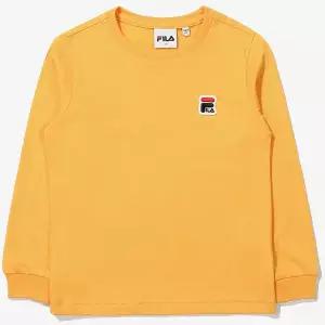 [휠라] 키즈 와펜 로고 긴팔 티셔츠 FK2RLE3101X LMU