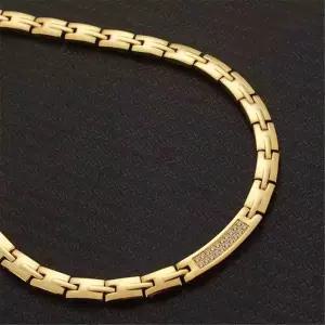 티타늄 게르마늄목걸이 남성 골드 야구선수목걸이