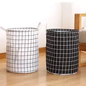 1+1패브릭빨래바구니/런드리/버킷/이동식/빨래/바구니/패브릭/천바구니/세탁물/수거함/수납/정리/버켓/거실