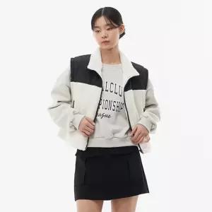 [LAP] 퀼팅 배색 무스탕 베스트 AP4MVA60_DG