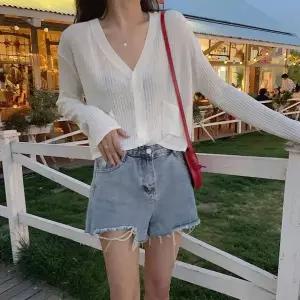 [하프클럽/]여자 시스루 썸머 줄무늬 골지 가디건 JSW1-CAS-SP0000BUF