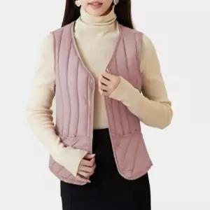 [라일리여성의류] Rly 여성 보온 조끼 간절기 경량 수면 퀼팅