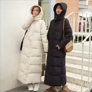 [라일리여성의류] Rly 여성 겨울 후드 롱패딩 가벼운 패딩점퍼 아우터