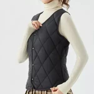 [라일리여성의류] Rly 여성 소프트 웜 라이트 경량 기모 퀼팅 조끼