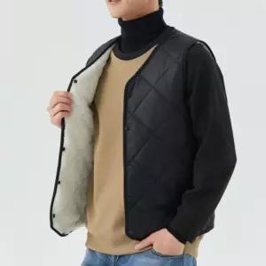 [라일리여성의류] Rly 여성 겨울 심플 웜 라이트 경량 기모 퀼팅 조끼