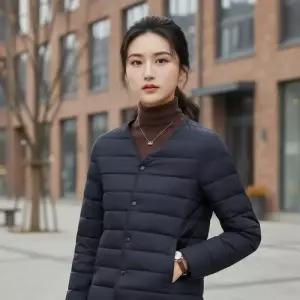 [라일리여성의류] Rly 리파인 초경량 패딩쟈켓 여성패딩조끼 겨울패딩 경