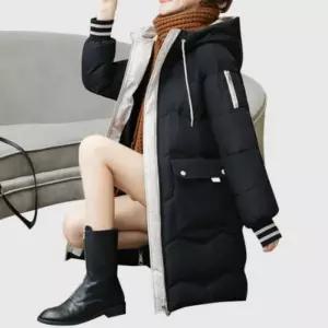 [라일리여성의류] Rly 롱 패딩 여자 후드 아우터 겨울 데일리 주머니