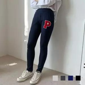 ONM 여성 바지 와펜P 트레이닝 세미배기팬츠