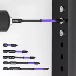 자석드릴비트 6종 1세트 마그네틱 비트 홀더 십자 드라이버 만능비트