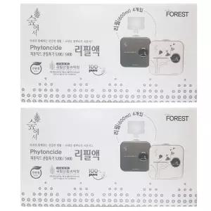 숲에서 S200 산림욕기 편백 리필액 600ml 4통 2세트