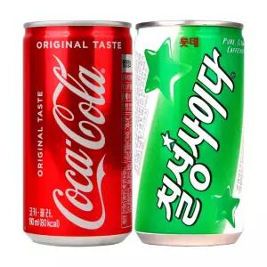 코카콜라190ml 15캔+ 칠성사이다 190ml 15캔