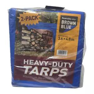 트레이더스 다용도 방수포 다목적 타포린 블루/브라운 1개 / 코스트코