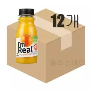 아임리얼 오렌지쥬스 착즙주스 190ml 총12개 (원산지_상세설명에 표시)
