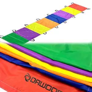 다우리 파도타기 낙하산 4m 손잡이 16개 다목적 파라슈트 협동 놀이 Dno