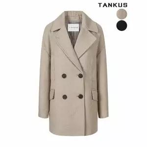 [하프클럽/탱커스]여성 모 혼방 더블 하프 코트