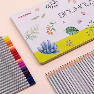 모나미 컬러링 바우하우스 틴케이스 색연필 12색