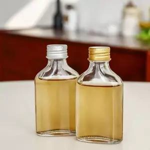 [미르코리아]위스키 키트 바이알 유리병 미니사각 50ml 골드캡 실버캡