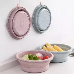 LD-1365 접이식대야/머리감는대야/대야/세수대야/가정용대야/세숫대야/다용도/욕실대야/투명대야/목욕탕대