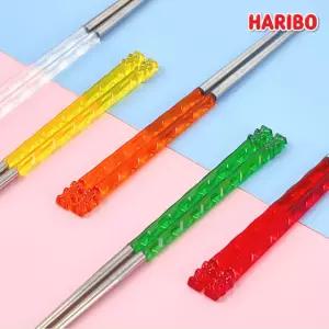 하리보 골드베렌 스텐 젓가락 (S L) 수저세트 하리보 곰돌이 캐틱터 어린이용 성인용