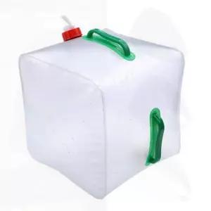 20L 접이식 물통 캠핑 아웃도어 꼭지형 휴대성 보관 간편한